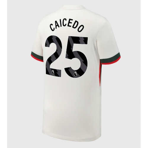 Billige Fotballdrakt Chelsea Moises Caicedo #25 Replika Bortedrakt 2025-26 Kortermet Billige Fotballdrakt Chelsea Moises Caicedo #25 Replika Bortedrakt 2025-26 Kortermet